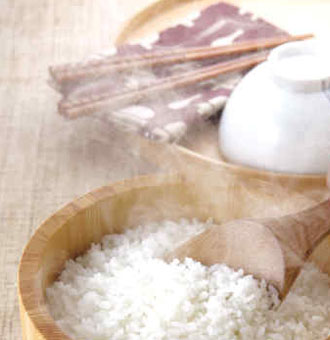 圆米煮粥　长米蒸饭